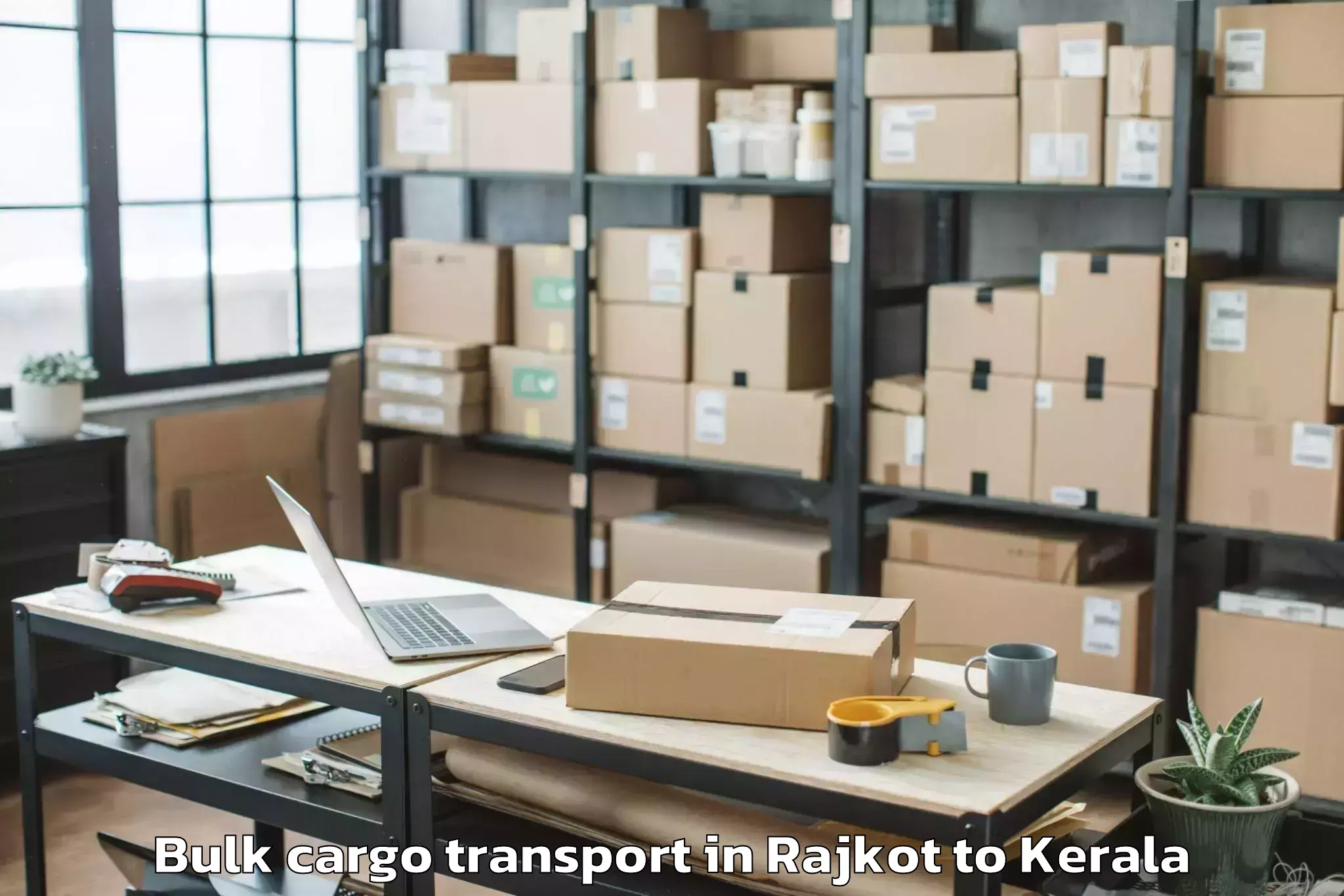 Hassle-Free Rajkot to Kakkur Bulk Cargo Transport